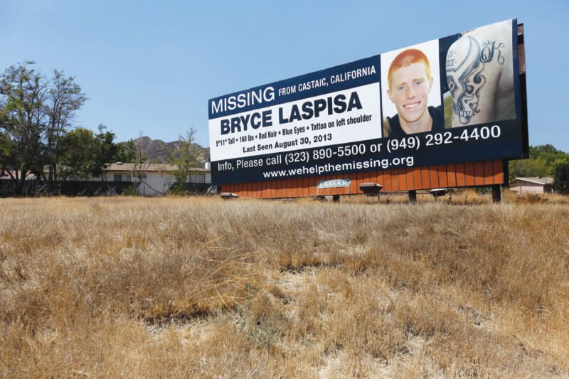 billboard przedstawiający Bryce'a Laspisę